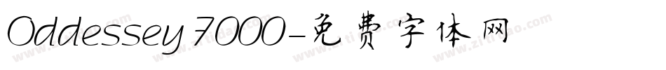 Oddessey 7000字体转换